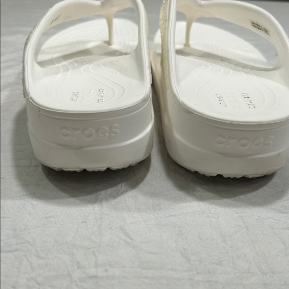 CROCS White Sparkle Sandals - Picture 5 of 12